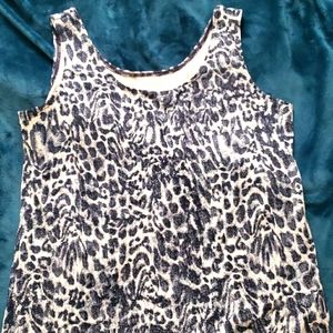 Chico's leopard print tank